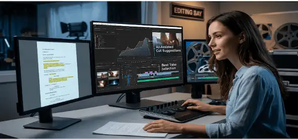 AI film editing software for digital marketing.